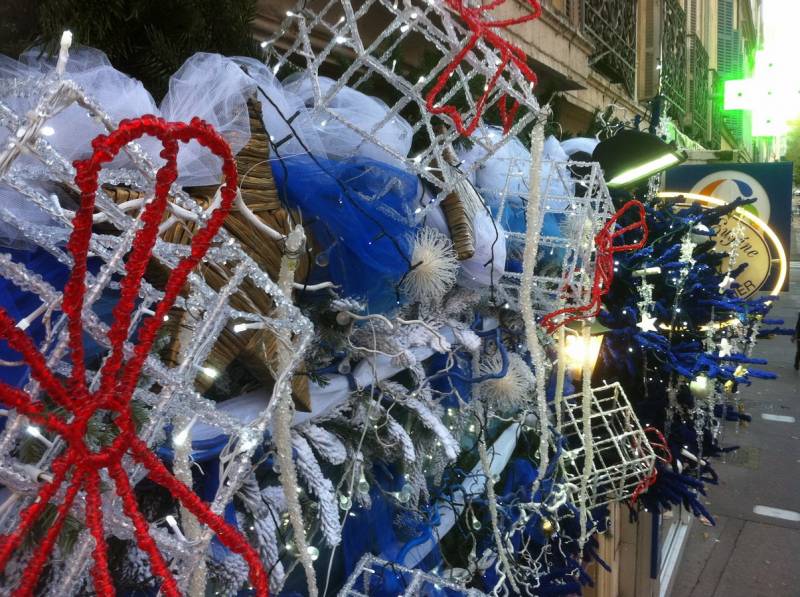 Pour sa façade de noël 2014, la boulangerie pâtisserie