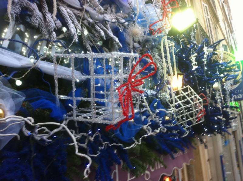 Pour sa façade de noël 2014, la boulangerie pâtisserie