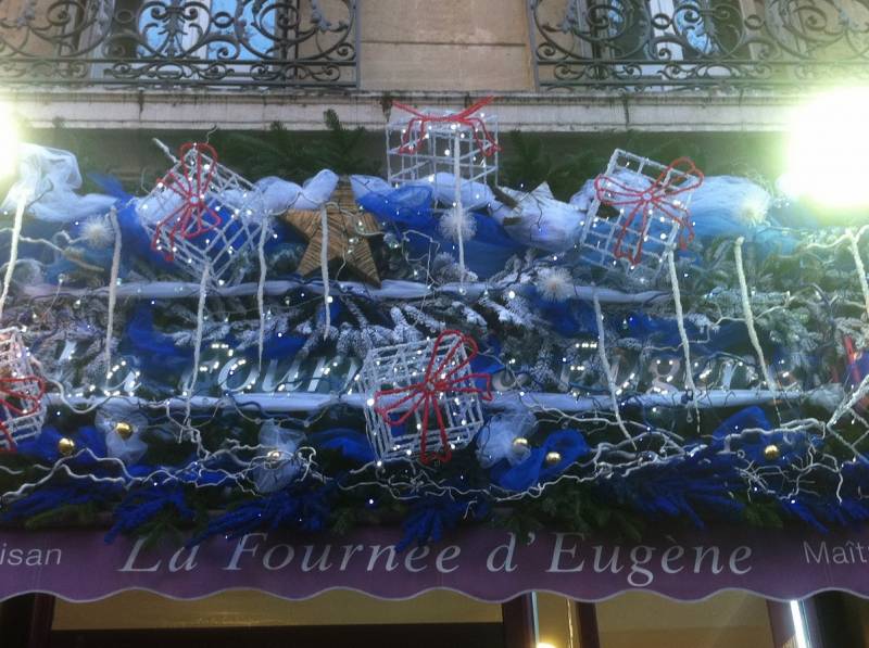 Pour sa façade de noël 2014, la boulangerie pâtisserie