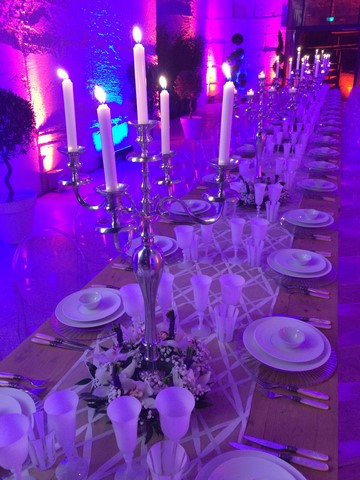 Centres de tables, compositions florales pour repas réception et gala en provence Alpes Côtes d'Azur