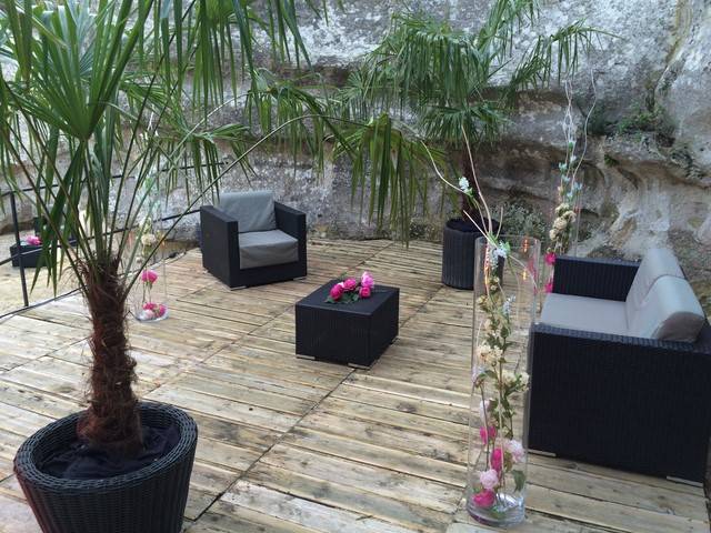 décorations florales pour buffets traiteurs, bar, tables repas, pour soirées privées et professionnelles à Marseille, Avignon