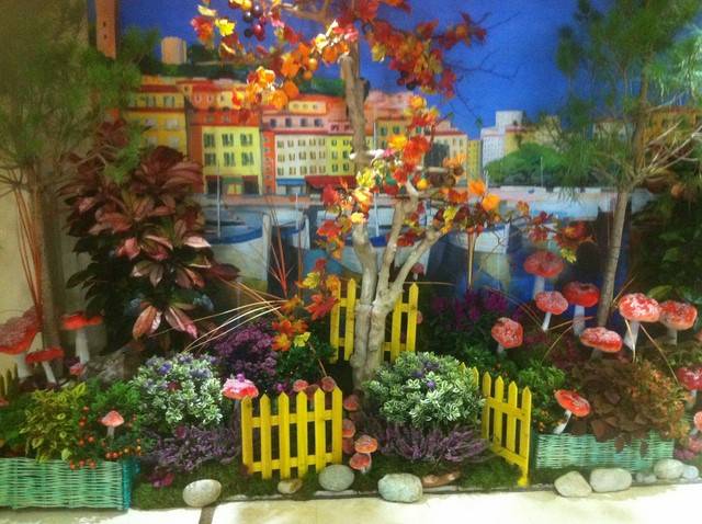 location avec montage et démontage de plantes pour décor d'automne scénique Avignon Marseille