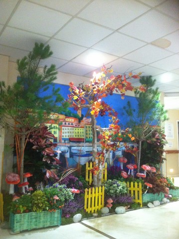 location avec montage et démontage de plantes pour décor d'automne scénique Avignon Marseille