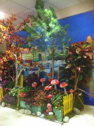 location avec montage et démontage de plantes pour décor d'automne scénique Avignon Marseille