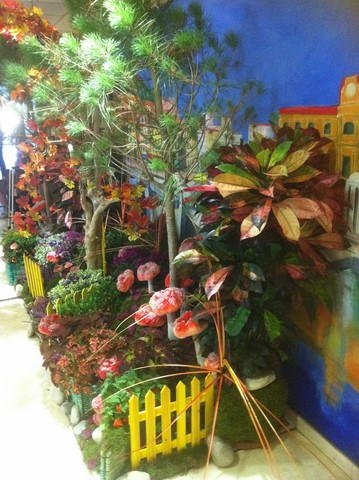 location avec montage et démontage de plantes pour décor d'automne scénique Avignon Marseille