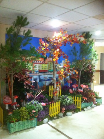 location avec montage et démontage de plantes pour décor d'automne scénique Avignon Marseille