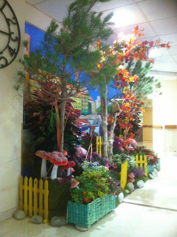 location avec montage et démontage de plantes pour décor d'automne scénique Avignon Marseille