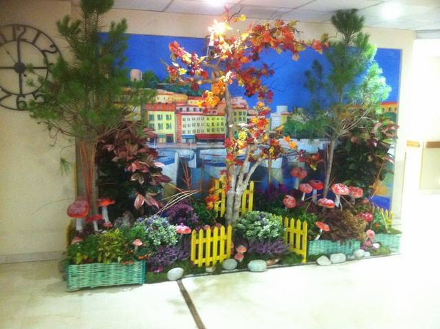 location avec montage et démontage de plantes pour décor d'automne scénique Avignon Marseille