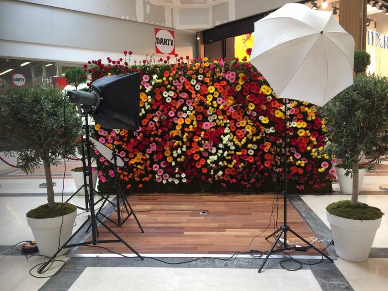 Création personnalisée de photocall floraux en paca.