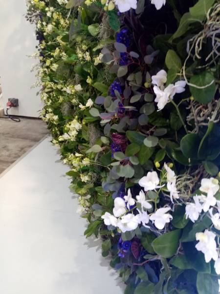 Mur de fleurs naturelles ou artificielles pour événements privés et professionnels en paca