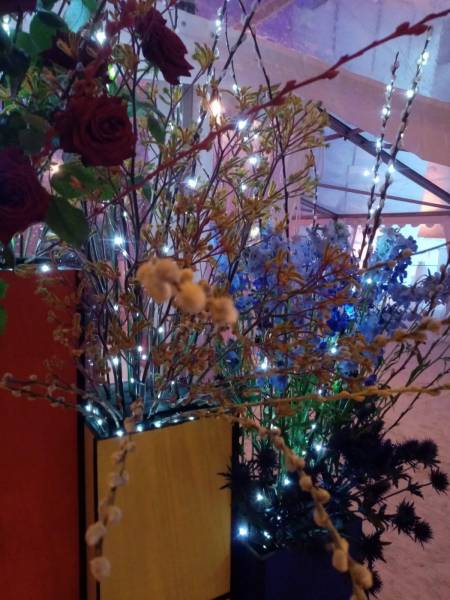 Composition florale pour inauguration, pour le vernissage 