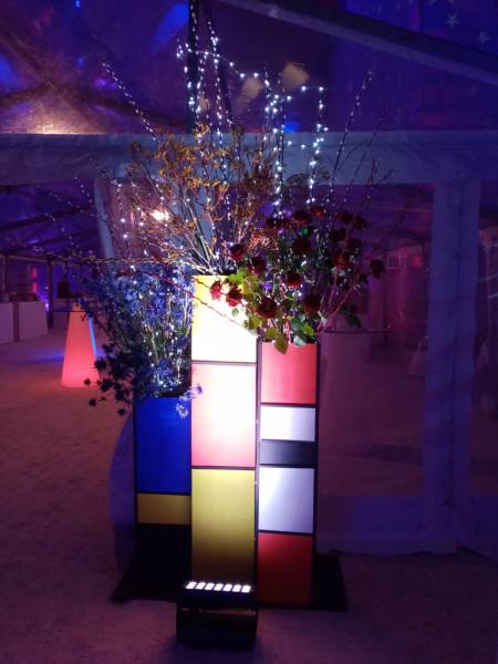 Composition florale pour inauguration, pour le vernissage 