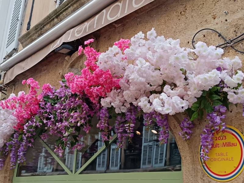 Tels des nuages, les couleurs printanières apportent de la fraîcheur à votre façade pour le plaisir de votre clientèle.