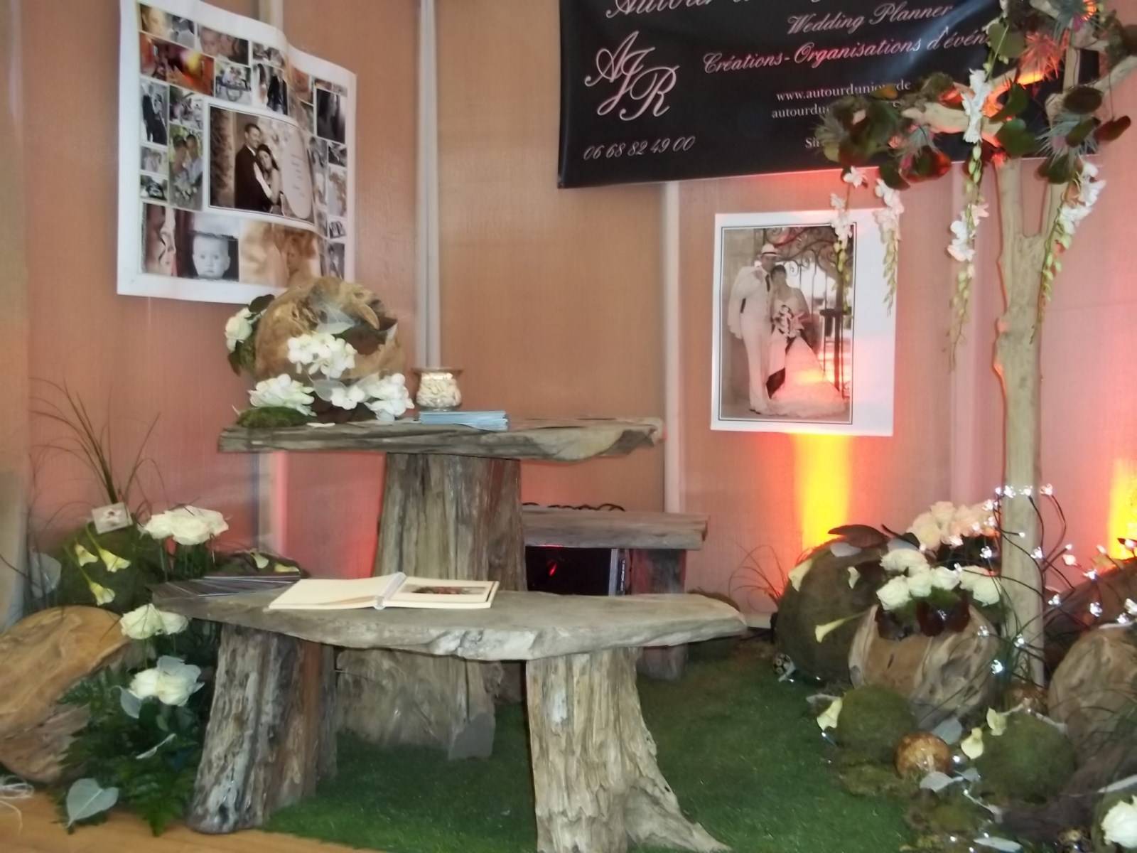 art floral pour photo de mariage