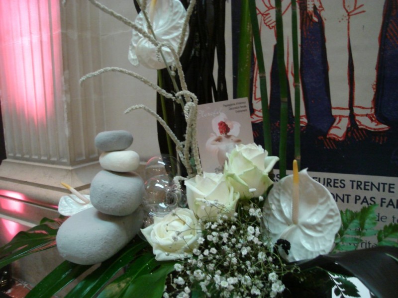 compositions florales pour mariage buffet traiteur centre de table décor de salle de réception paca avignon aix en provence