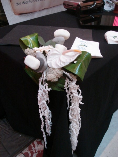 compositions florales pour mariage buffet traiteur centre de table décor de salle de réception paca avignon aix en provence