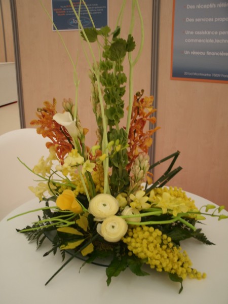 décoration florale pour stand exposition de salon, Avignon
