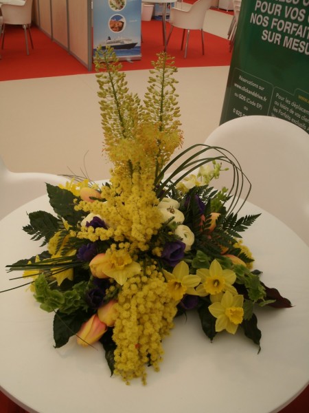 décoration florale pour stand exposition de salon, Avignon