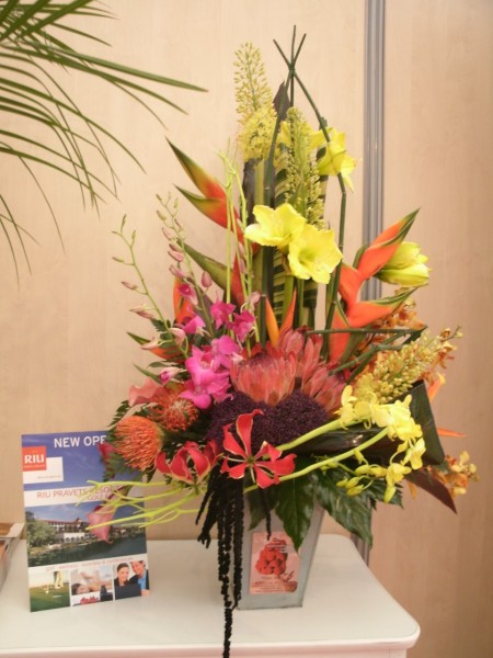 décoration florale pour stand exposition de salon, Avignon