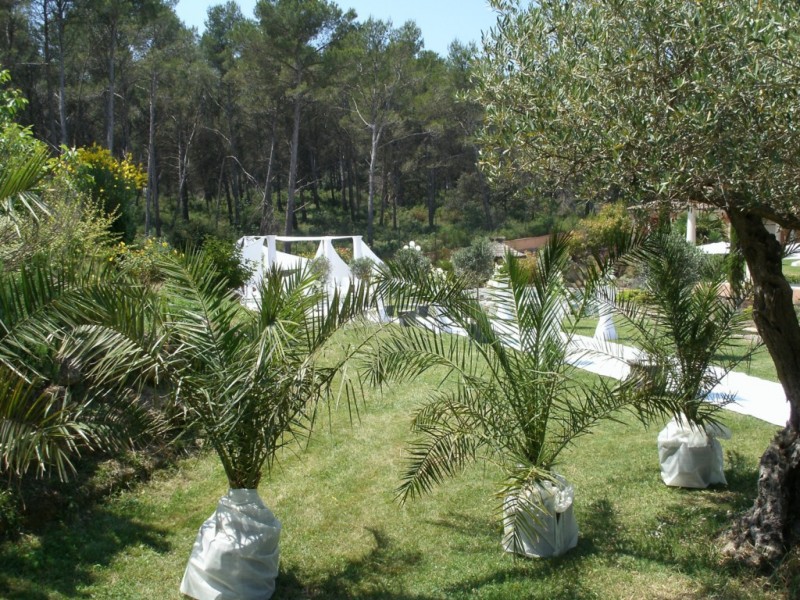 Décoration végétale florale Mariage en Pays d'Aix Marseille PACA Rhônes Alpes