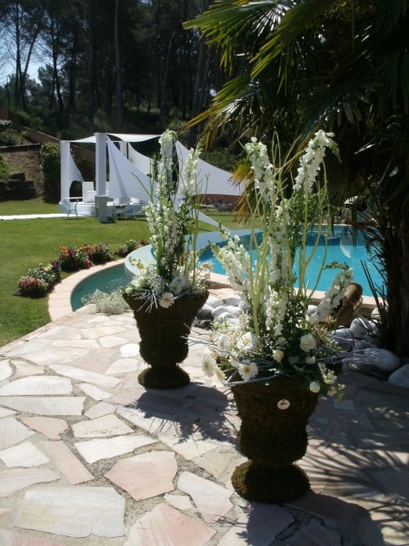 Mise en Scène Florale Mariage région  PACA Rhône Alpes Gard Var Côtes d'Azur