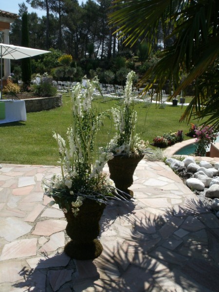 Mise en Scène Florale Mariage région  PACA Rhône Alpes Gard Var Côtes d'Azur