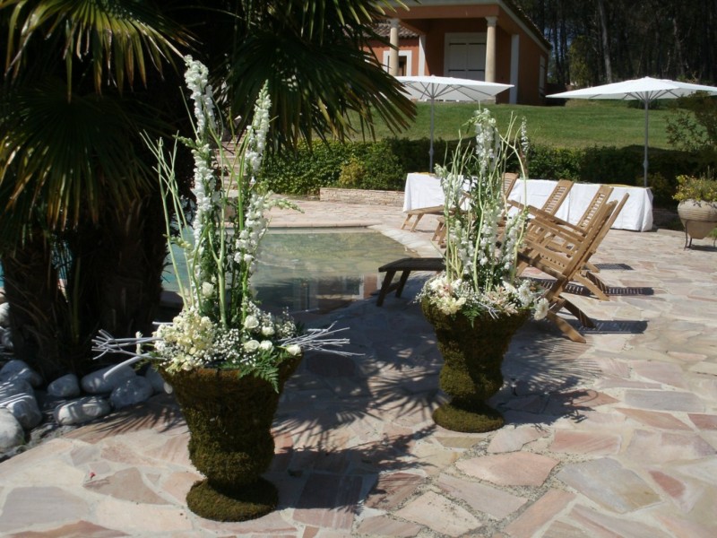 Mise en Scène Florale Mariage région  PACA Rhône Alpes Gard Var Côtes d'Azur
