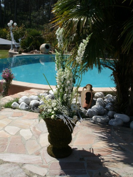 Mise en Scène Florale Mariage région  PACA Rhône Alpes Gard Var Côtes d'Azur