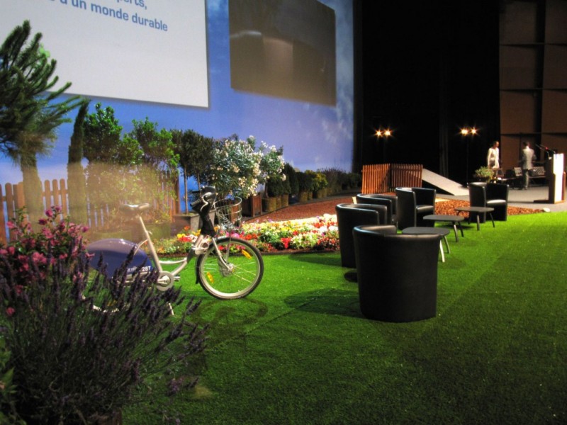 Création scène végétale location de décor plantes et fleurs  Marseille