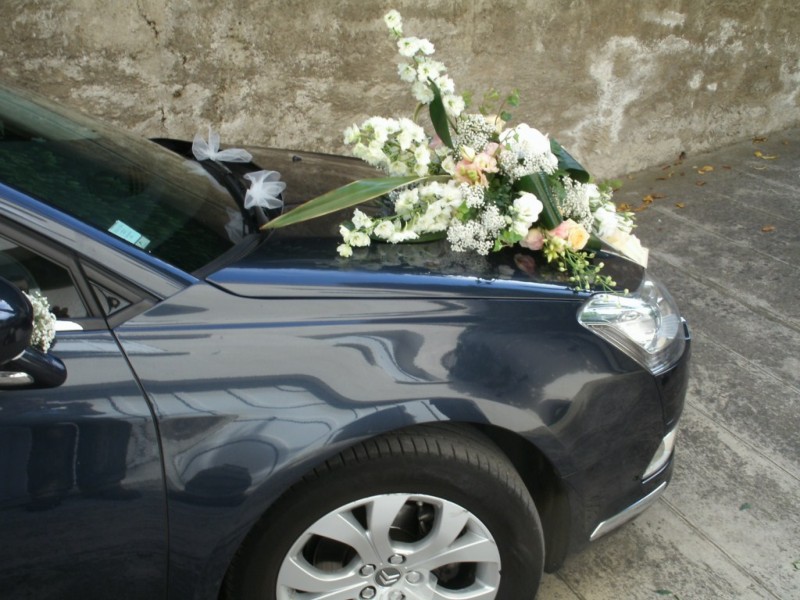 Bouquet Mariage Boutonnière voiture cortège région PACA Aix  Marseille Cassis Fos sur Mer