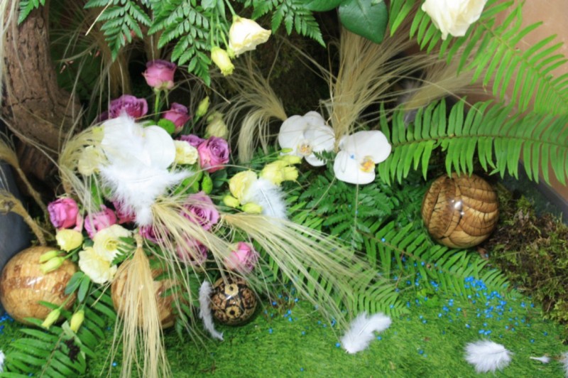 Conception, réalisation de décor de stand et scène pour salon du mariage Avignon