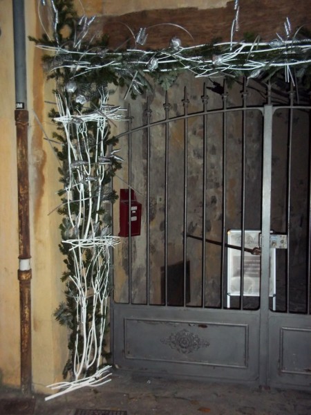 Décoration de noël pour façades de galerie, commerce, restaurant Aix en Provence