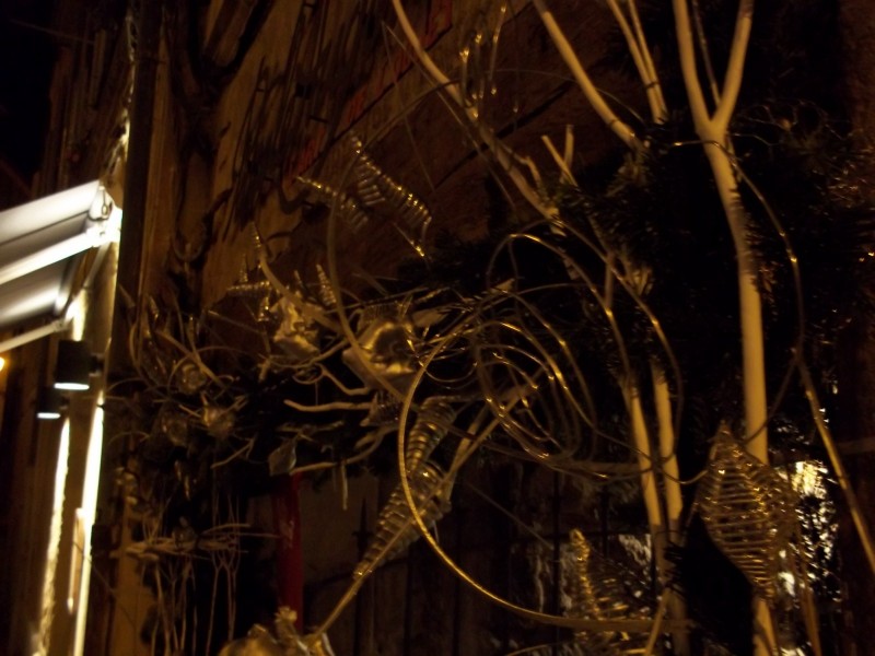 Décoration de noël pour façades de galerie, commerce, restaurant Aix en Provence