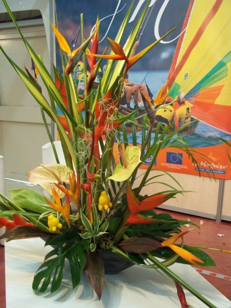 Décorations florales pour stand exposition salon sur Avignon