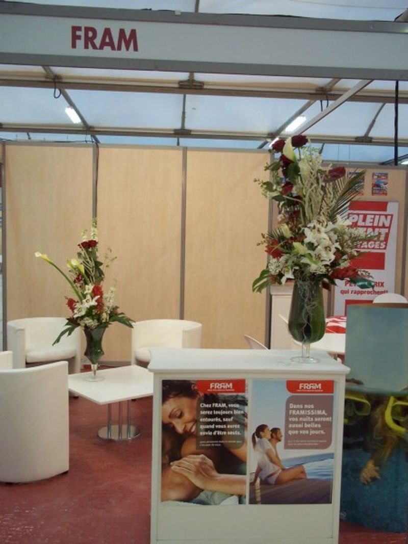 location de compositions florales pour salon d'exposition et location de plantes et bacs Avignon