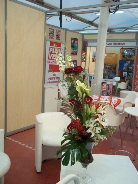 location de compositions florales pour salon d'exposition et location de plantes et bacs Avignon