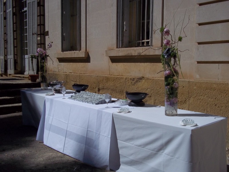 CENTRE DE TABLE COMPOSITION BUFFET TRAITEUR MARIAGE  PACA VAUCLUSE GARD VAR