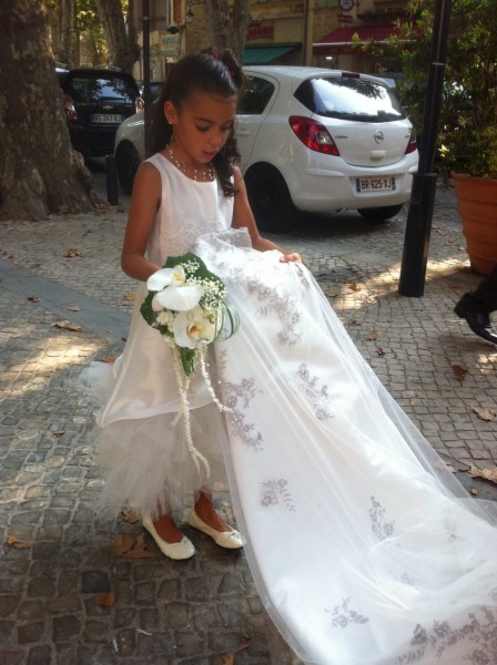 Décor  escalier  cérémonie de mariage en région Alpes Provence Côte d'Azur