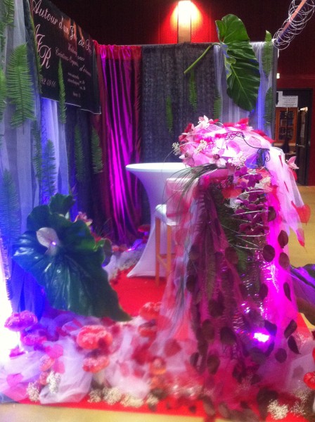 Création et pose de décoration scénique pour stand de salon d'exposition Salon de Provence