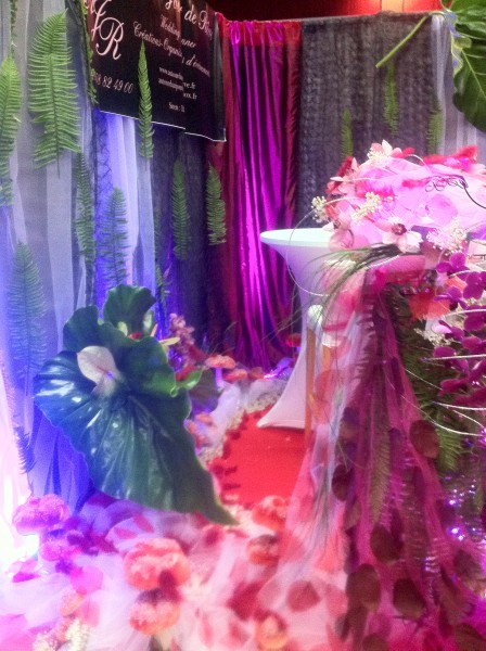 Création et pose de décoration scénique pour stand de salon d'exposition Salon de Provence