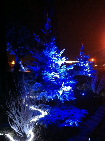 décor de noël pour façade de commerce Marignanne
