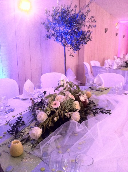 compositions florales pour mariage buffet traiteur centre de table décor de salle de réception paca avignon aix en provence