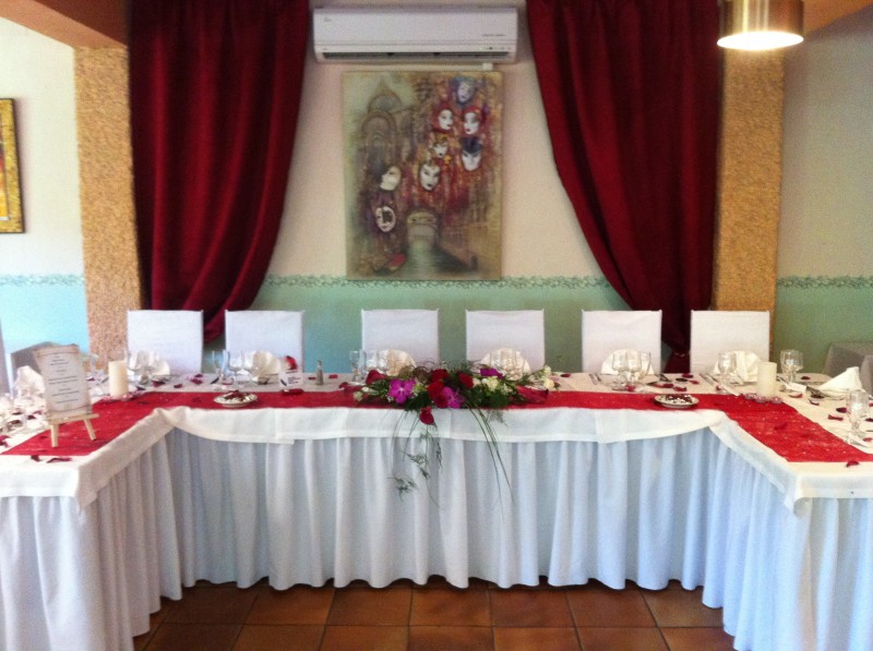 compositions florales pour mariage buffet traiteur centre de table décor de salle de réception paca avignon aix en provence