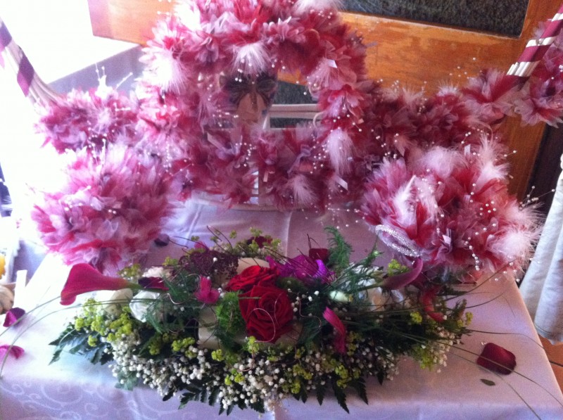 compositions florales pour mariage buffet traiteur centre de table décor de salle de réception paca avignon aix en provence