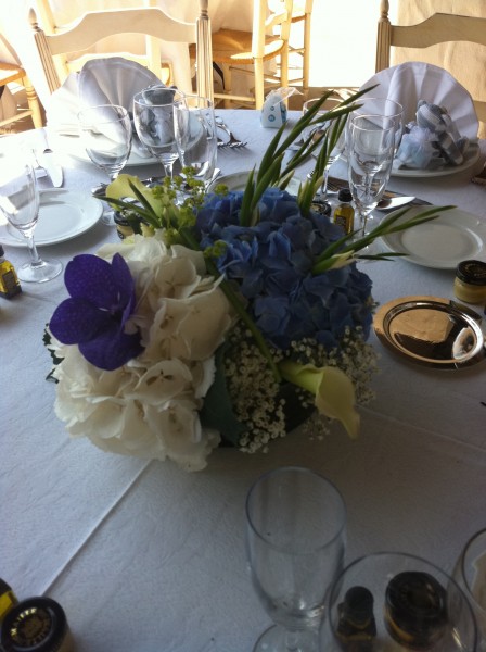 compositions florales pour mariage buffet traiteur centre de table décor de salle de réception paca avignon aix en provence