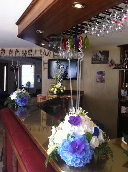 compositions florales pour mariage buffet traiteur centre de table décor de salle de réception paca avignon aix en provence