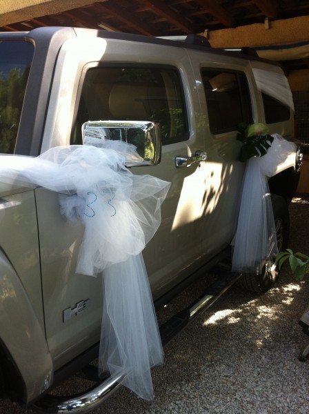 Voiture Cortége mariage  décoration Avignon Arles Apt Aix en Provence région PACA