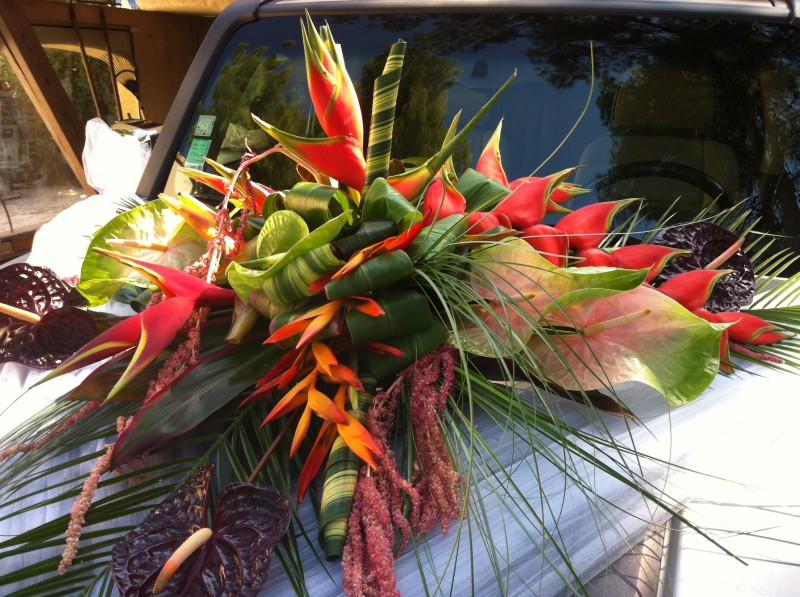 Voiture Cortége mariage  décoration Avignon Arles Apt Aix en Provence région PACA