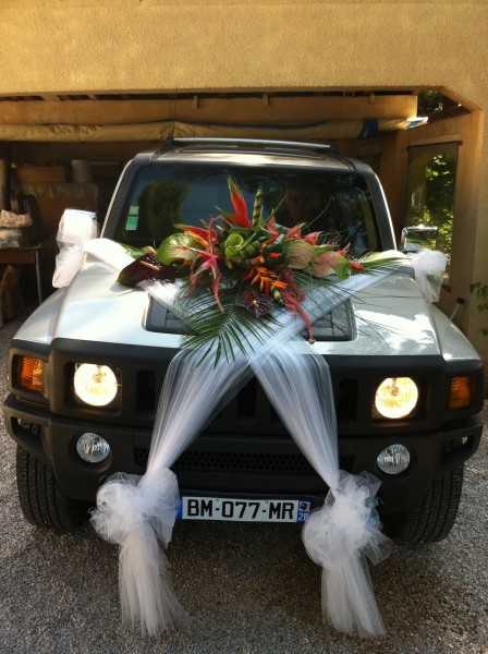 Voiture Cortége mariage  décoration Avignon Arles Apt Aix en Provence région PACA