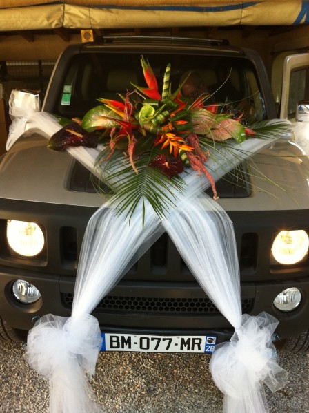 Voiture Cortége mariage  décoration Avignon Arles Apt Aix en Provence région PACA